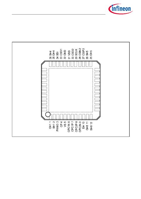 TLE92108 232QX Marking TLE92108 232QX Datasheet 7 155 Pages INFINEON