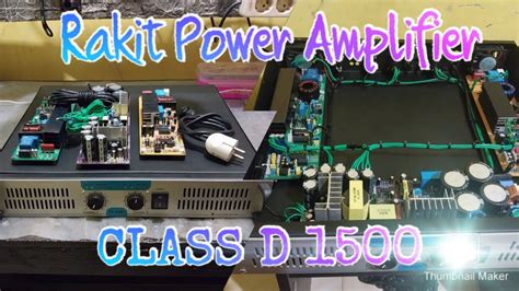 Rakit Power Class D 1500 YouTube