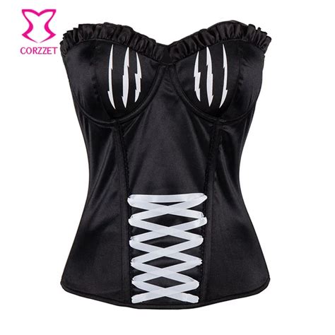 Buy Burlesque Harley Quinn Corset Costume Cosplay Clown Women Corselet Sexy