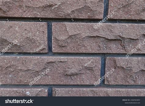 Close Shot Brown Brick Veneer Wall Stock Photo 2182503457 Shutterstock