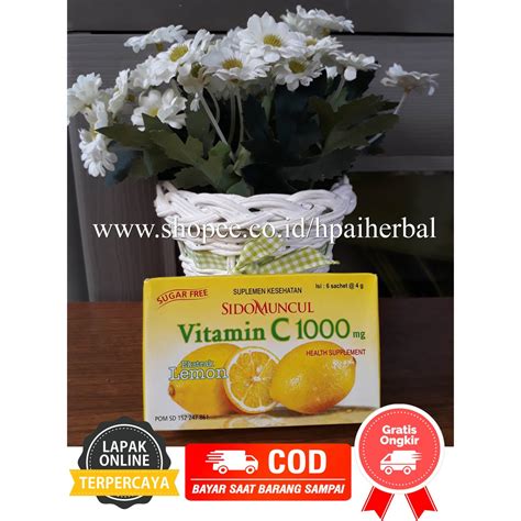 Jual Vitamin C Mg Sidomuncul Suplemen Daya Tahan Tubuh Dewasa Anak