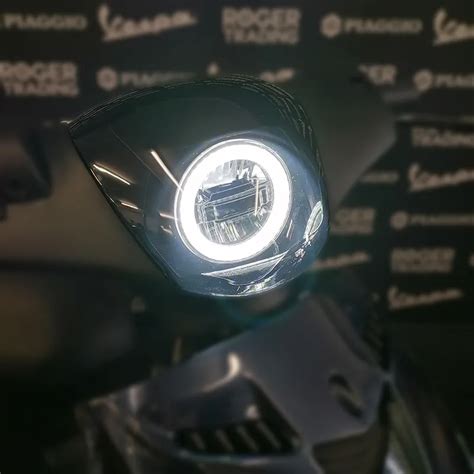 Led Angeleye Vespa Scheinwerfer F R Piaggio Zip Kompletteinheit