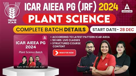 Icar Aieea Pg Jrf Icar Aieea Pg Jrf Plant Science Complete