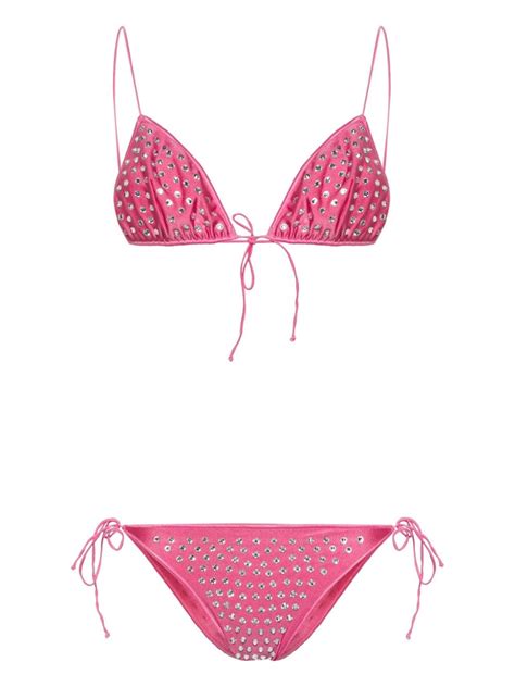 Oséree Gem crystal embellished Bikini Farfetch