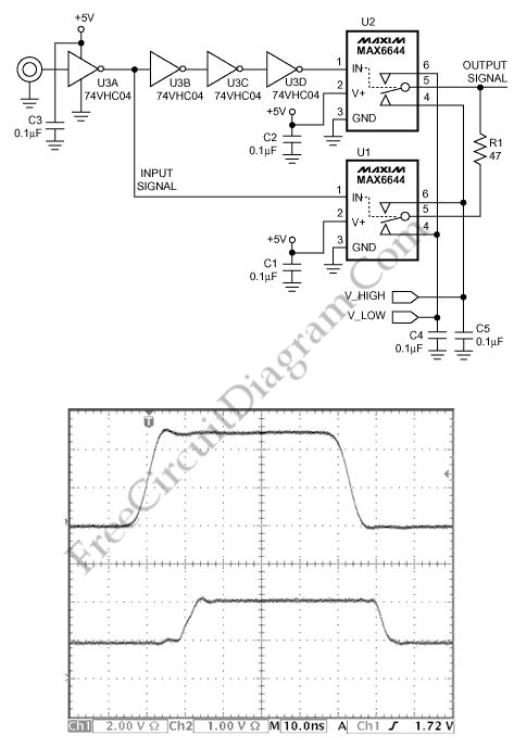 Programmable Levels High Speed Pulse Generator Electronic Circuit Diagram