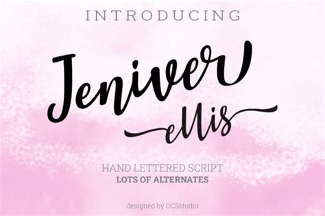 Descargar Fuente Jennifer Ellis Calligraphy GRATIS En IFONT