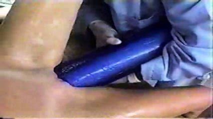 Girl Doing Big Blue Dildo