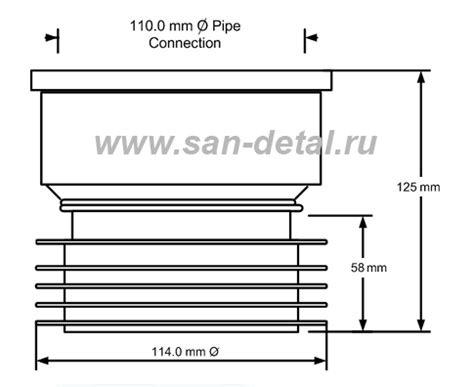 Восстановитель раструба для трубы 110 мм MRDC1-GR - McAlpine ...