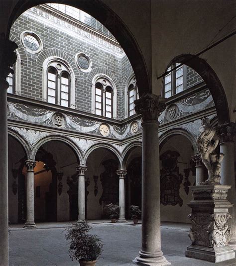 Palazzo Medici Riccardi Courtyard By Michelozzo Di Bartolomeo