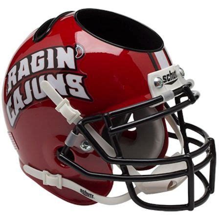 Louisiana Lafayette Ragin Cajuns Schutt Mini Helmet Desk Caddy Mini Football Helmet, Desk Caddy ...