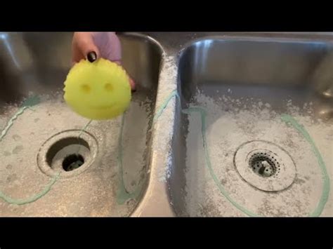 Sink Scrub Sponge Squeezing ASMR Comet Pinalen Dish Soap Sponges