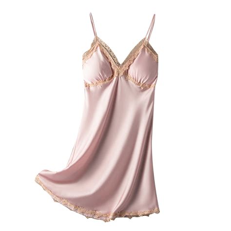Lingerie For Women Nightgown Sexy Lingerie Chemise Lace Babydoll V Neck Full Slip Modal