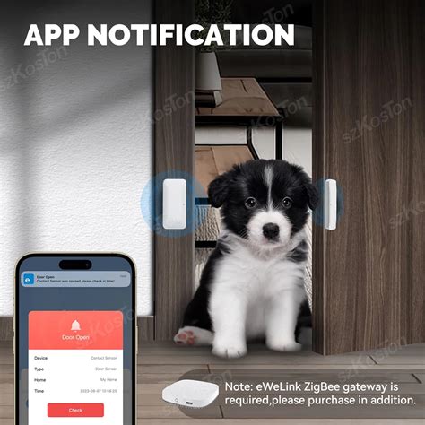eWeLink APP Zigbee Wireless Contact Door Window Sensor Smart Home ...