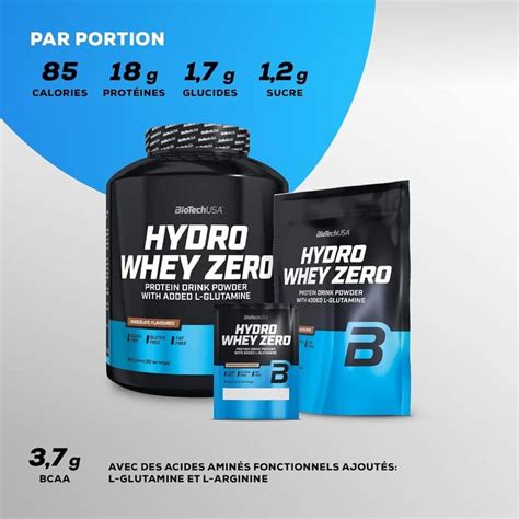 Hydro Whey Zero Biotech USA Nutrisport Performances