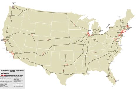 USA Rail Map