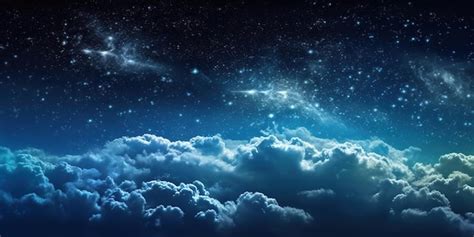 Premium AI Image | night sky with clouds background