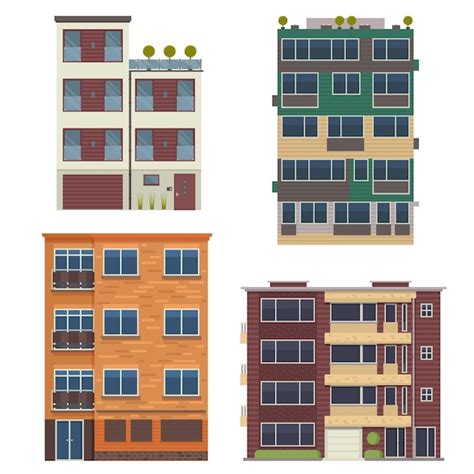 Edificios De Apartamentos Urbanos Modernos Para Constructores De