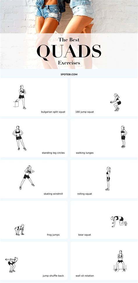 Top 10 Exercises For Long Lean And Toned Quads Quad Exercises Fitness