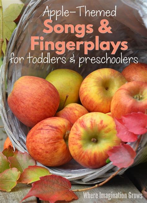 Apple Themed Songs For Toddlers And Preschoolers Preschool Apple