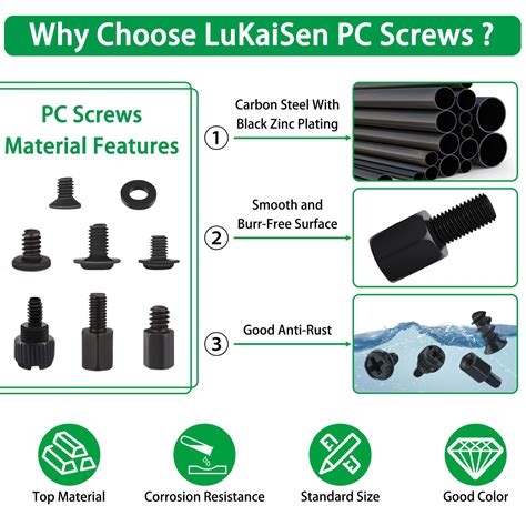 Getuscart Pcs Computer Screws Assortment Kit Male To M