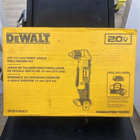 Dewalt V Max Right Angle Cordless Drill Driver Kit Dcd C Ebay