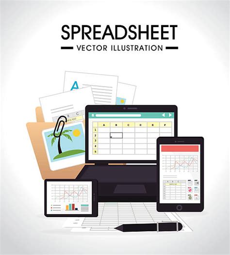 Royalty Free Spreadsheet Clip Art Vector Images And Illustrations Istock