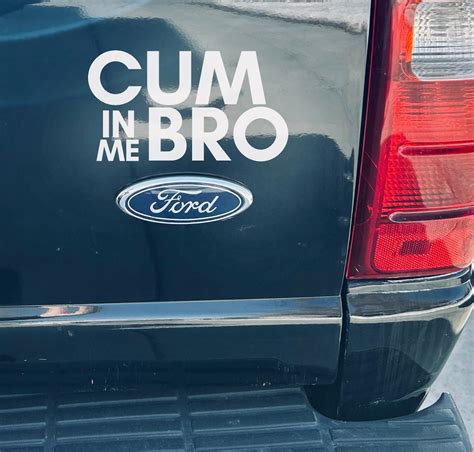 STICKER Cum In Me Bro Sticker Quote LGBTQ Sticker Gay Gift Dirty Sticker Dirty Quote