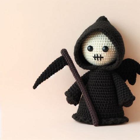 Crochet Grim Reaper Amigurumi Idea In 2024 Halloween Crochet Patterns