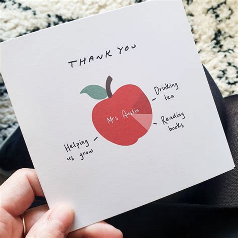 Buy Personalised Teacher Thank You Card Online