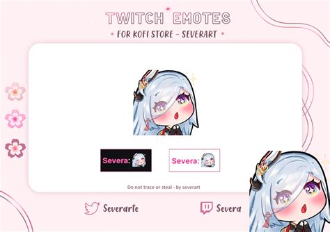 Shenhe Genshin Impact Emote Set Twitch Discord Streamer Off