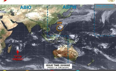 Cyclone Freddy Maurice en alerte 2 l alerte 3 à Rodrigues