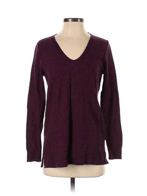 Gap Color Block Solid Maroon Purple Pullover Sweater Size S 84 Off