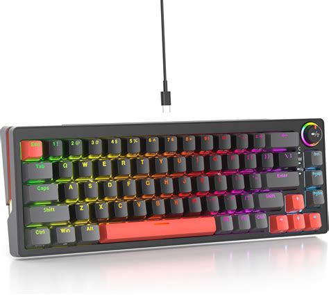 Solidee Mechanische Gaming Tastatur Hot Swap F Hige Mit Rosa Schalter Rgb