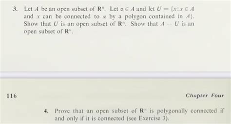 Solved Let A Be An Open Subset Of Rn Let A And Let Chegg