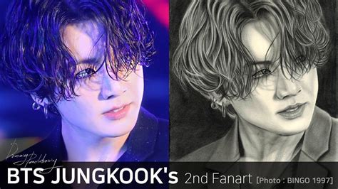 2nd Bts Jungkook Fanart Drawing 방탄소년단 정국 전정국 팬아트 그리기 Dreaming