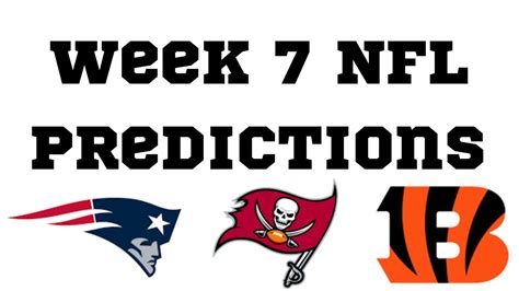 Week 7 Nfl Predictions Youtube