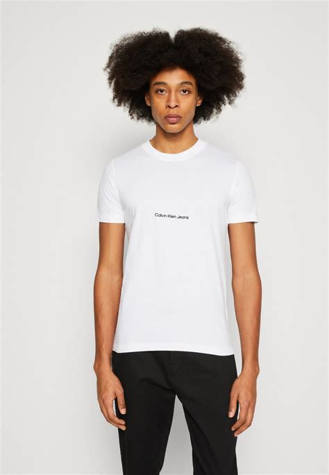 Calvin Klein Jeans Institutional Tee T Shirt Basic Bright White