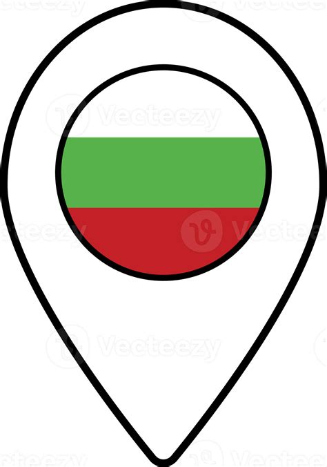 Bulgaria Flag Map Pin Navigation Icon 22841255 Png