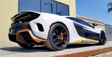 Mclaren 650s675lt White Forgeline Gt1 Wheel Wheel Front