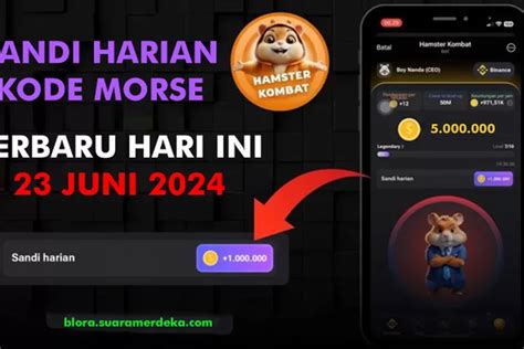 Selamat Sandi Harian Hamster Kombat Dengan Kode Morse Terbaru Juni