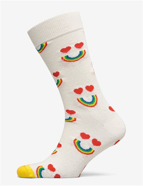 Happy Rainbow Sock White 49 50 Kr Happy Socks