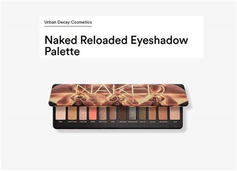 Urban Decay Cosmetics Naked Reloaded Eyeshadow Palette Lazada Indonesia