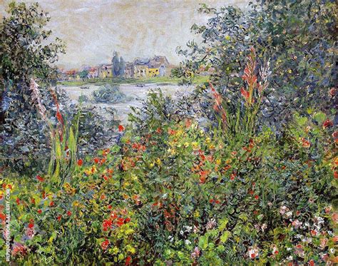 Flowers At Vetheuil By Claude Monet Oil Painting Reproduction