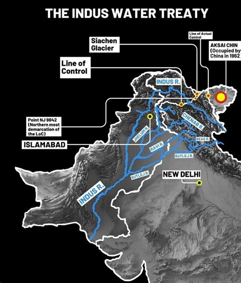 indus river origin map location  countries  flows  tibet