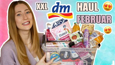 XXL DM Haul Februar 2021 Pflege Kosmetik Food I Stefanie Le YouTube