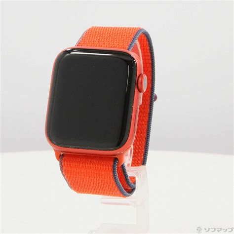 【中古】apple Watch Series 6 Gps 44mm Productredアルミニウムケース レッドスポーツループ