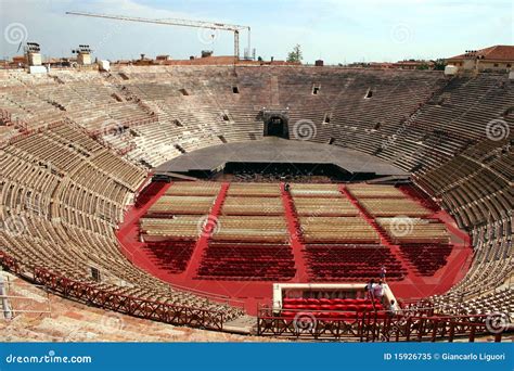 Interior Of The Arena In Verona Italy Stock Image Image Of Landmark