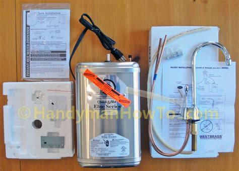 How To Install An Instant Hot Water Dispenser Faucet And Water Filter HandyManHowTo