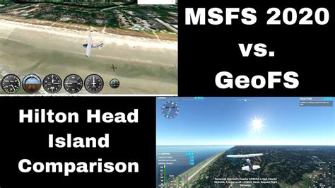 MSFS2020 Vs GeoFS Comparison Hilton Head Island YouTube