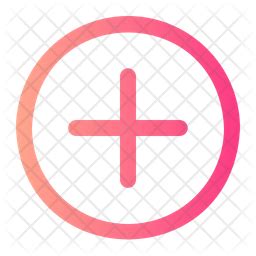 Plus Sign Icon - Download in Gradient Style